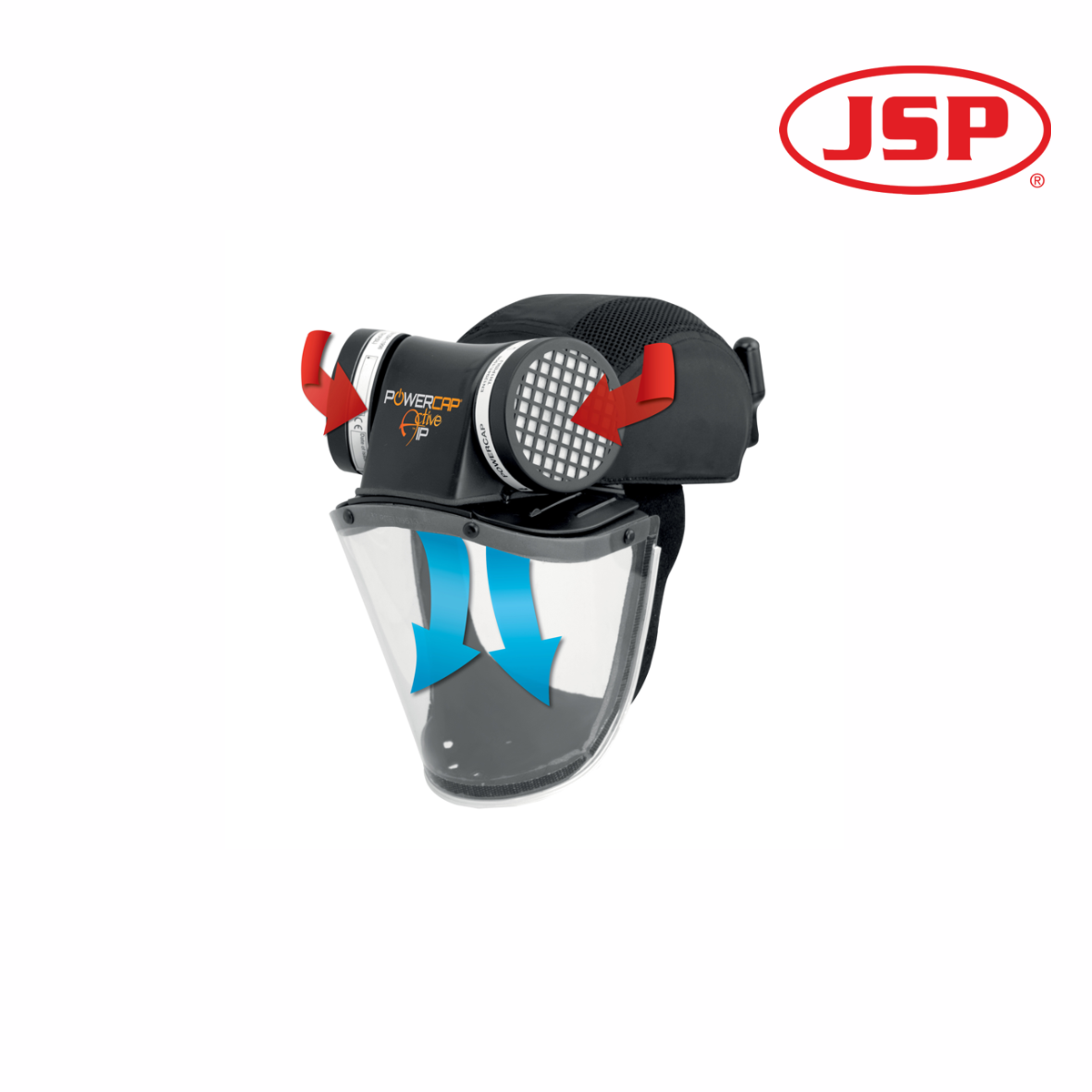 JSP Powercap® Active™ IP 8hr - Crna - Slika 2
