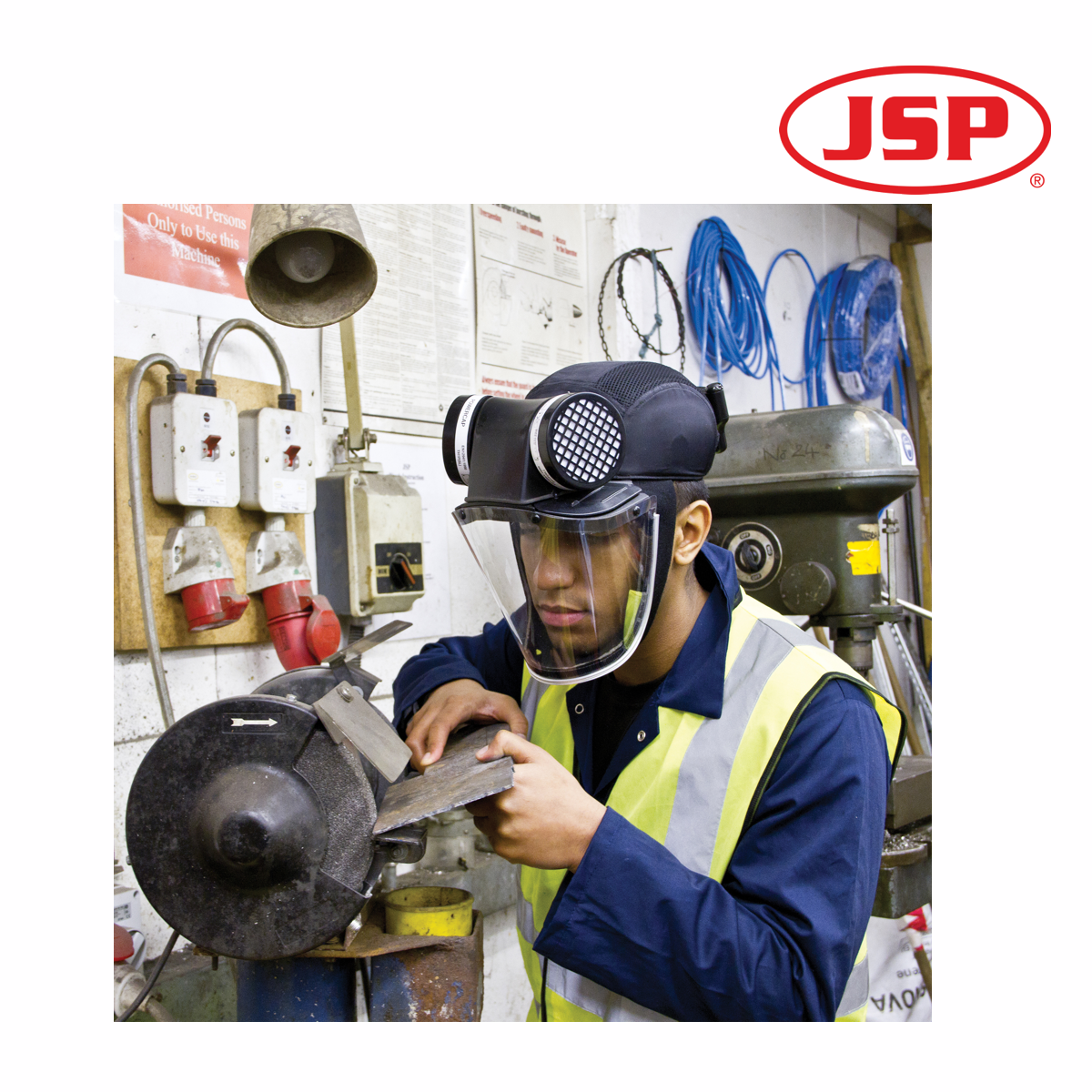 JSP Powercap® Active™ IP 8hr - Crna - Slika 3